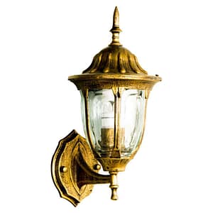 โคมไฟติดผนังภายนอก สีดำปัดทอง ขั้ว E27 รุ่นWL-A30-BG