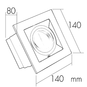 โคมไฟดาวน์ไลท์ ปรับทิศทางได้ รุ่น WL-OY101-AL-WH
