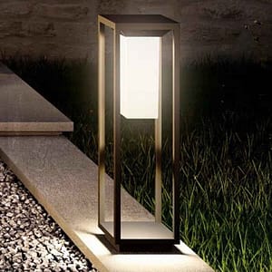 โคมไฟสนามโซล่าเซลล์ สูง 60CM รุ่น WL-ST089-600BK