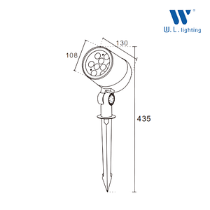 โคมไฟส่องต้นไม้ LED 18W รุ่น WL-JP016-18W