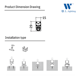 โคมไฟเส้นตกแต่งอาคารภายนอก รุ่น WL-LN1529-24V-12W