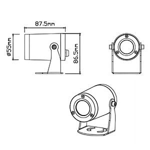 โคมไฟส่องต้นไม้ ไฟปักดิน 7วัตต์ รุ่น EGIS-7W