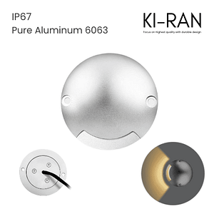 โคมไฟพื้น ส่องทางเดียว 1.5วัตต์ Pure Aluminum 6063 รุ่น IN-HALO-1