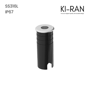 โคมไฟฝังพื้น 1วัตต์ สแตนเลส316 รุ่น IN-MINI-1W