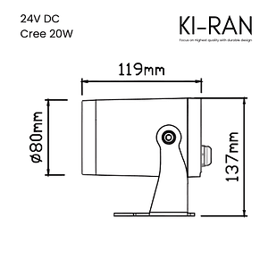โคมไฟส่องต้นไม้ ไฟปักดิน 20วัตต์ รุ่น EGIS-20W