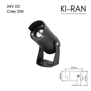 โคมไฟส่องต้นไม้ ไฟปักดิน 12วัตต์ รุ่น EGIS-H-12W