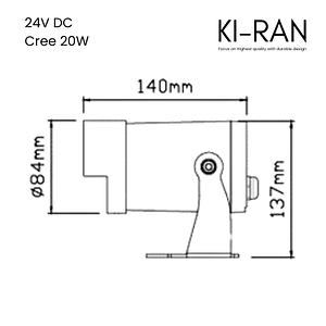 โคมไฟส่องต้นไม้ ไฟปักดิน 20วัตต์ รุ่น EGIS-H-20W