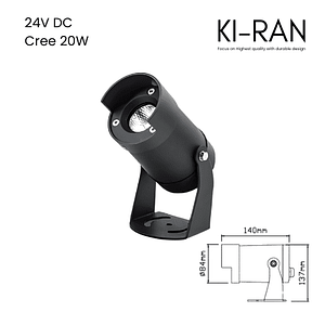 โคมไฟส่องต้นไม้ ไฟปักดิน 20วัตต์ รุ่น EGIS-H-20W