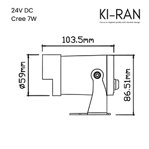 โคมไฟส่องต้นไม้ ไฟปักดิน 7วัตต์ รุ่น EGIS-H-7W