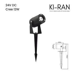 โคมไฟส่องต้นไม้ ไฟปักดิน 12วัตต์ รุ่น EGIS-S-12W