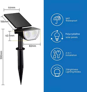 Spike Solar Lamp โคมไฟปักดินโซล่าเซลล์ รุ่น WL-ST-035SP แสงวอร์ม 3000K